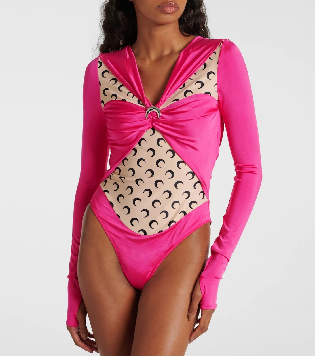 Marine Serre - Regenerated jersey bodysuit