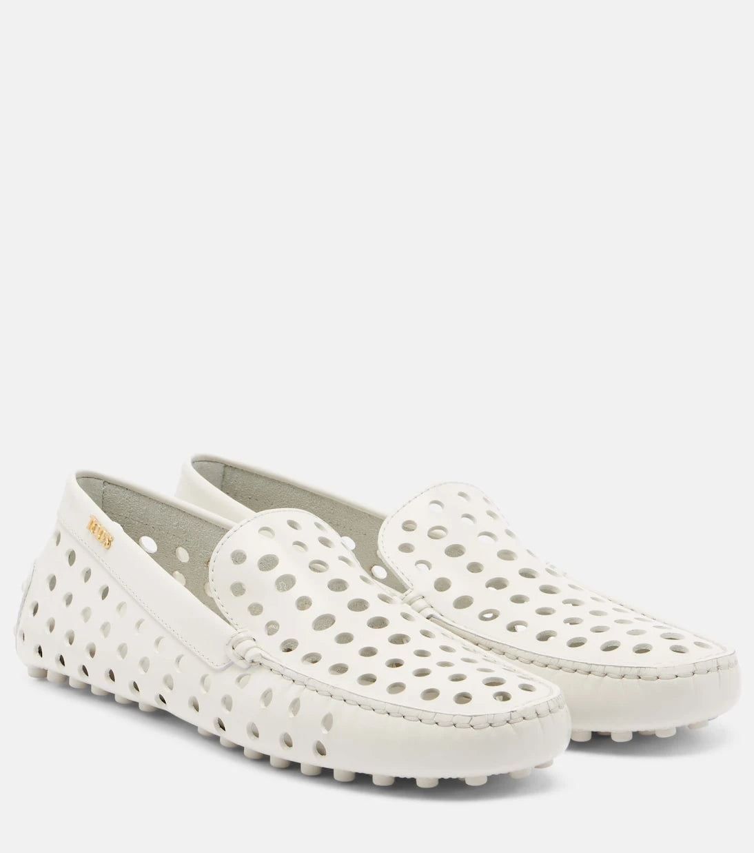 Tod's - Gommino perforated leather loafers