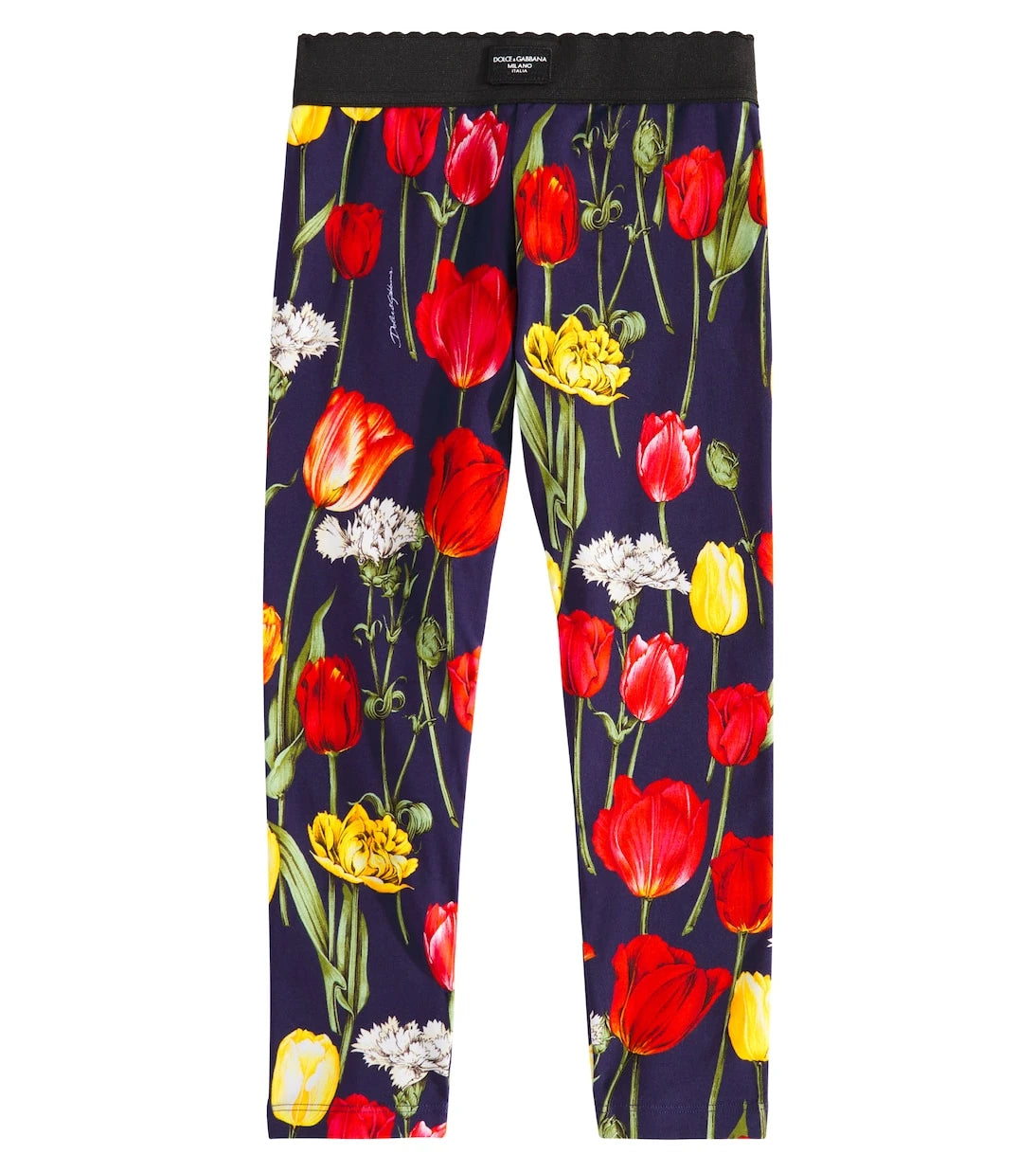 Dolce&Gabbana Kids - Floral cotton-blend leggings