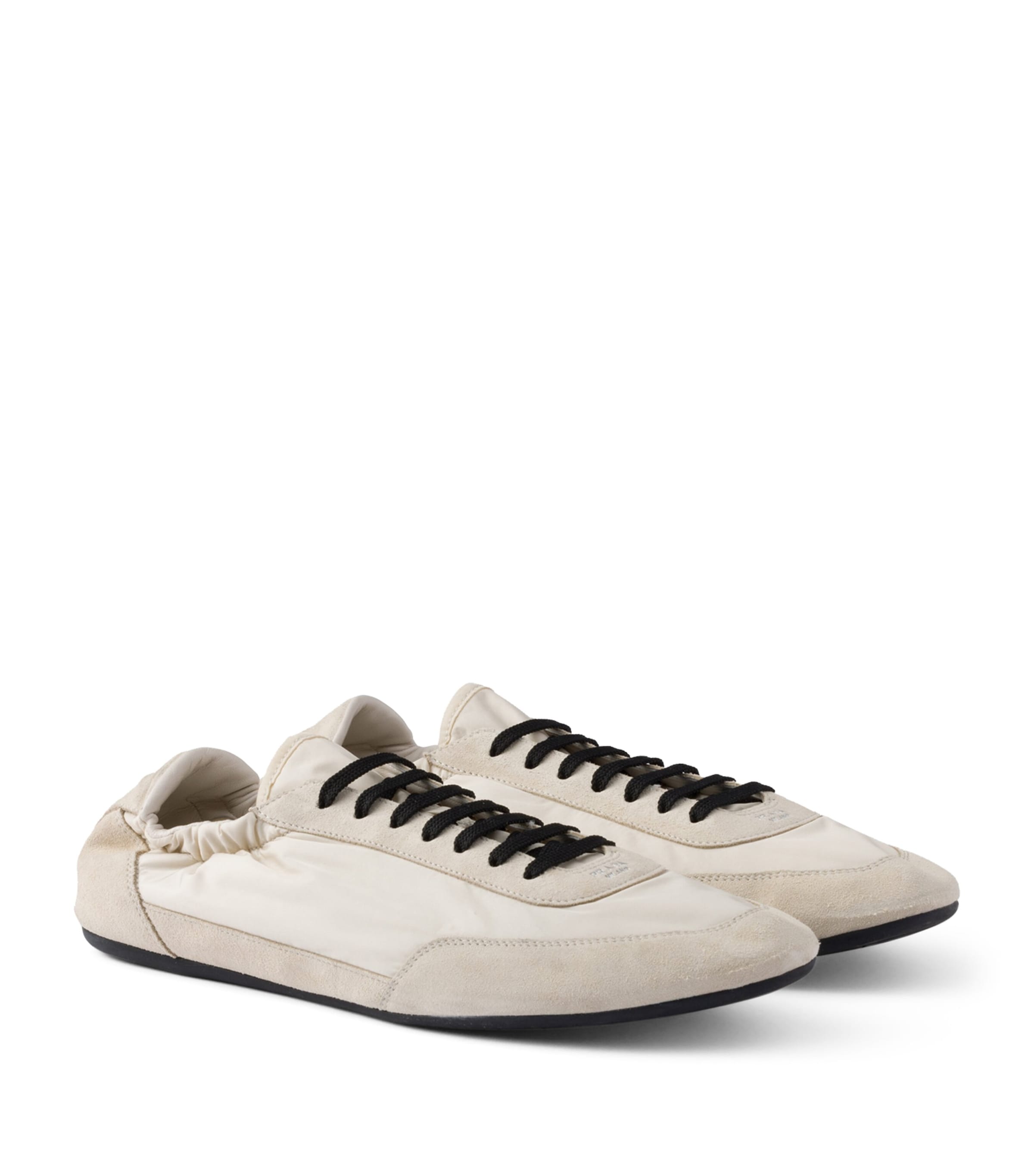 Re-Nylon and Suede Collapse Sneakers