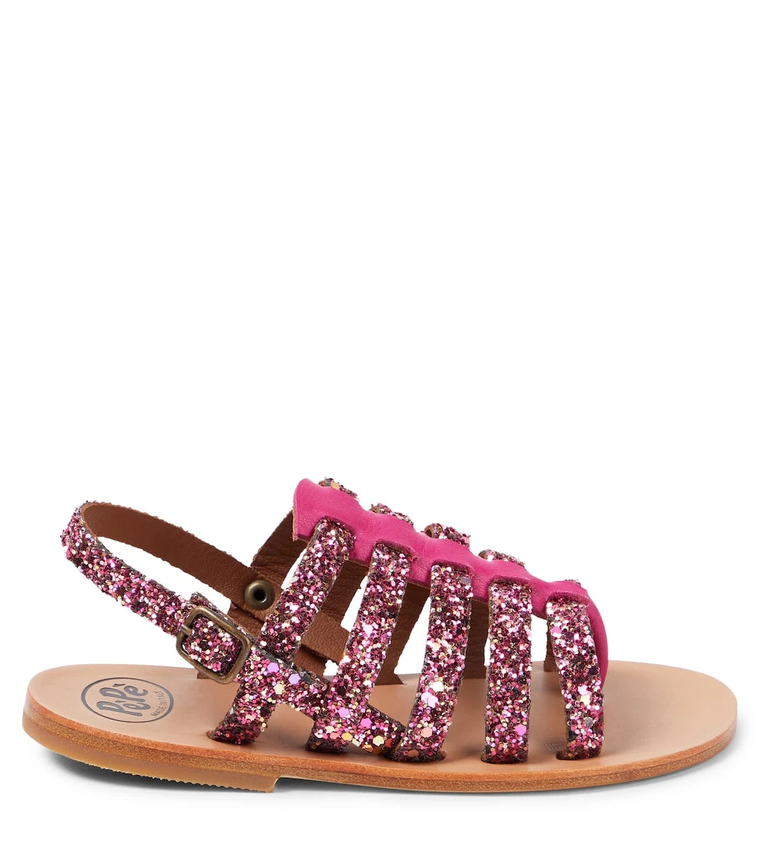 PèPè - Galassia glitter leather sandals