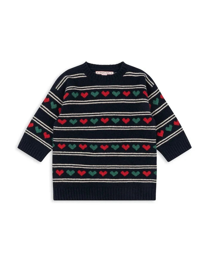 Konges Sløjd BELOU KNIT DRESS Yünlü Çocuk Elbisesi