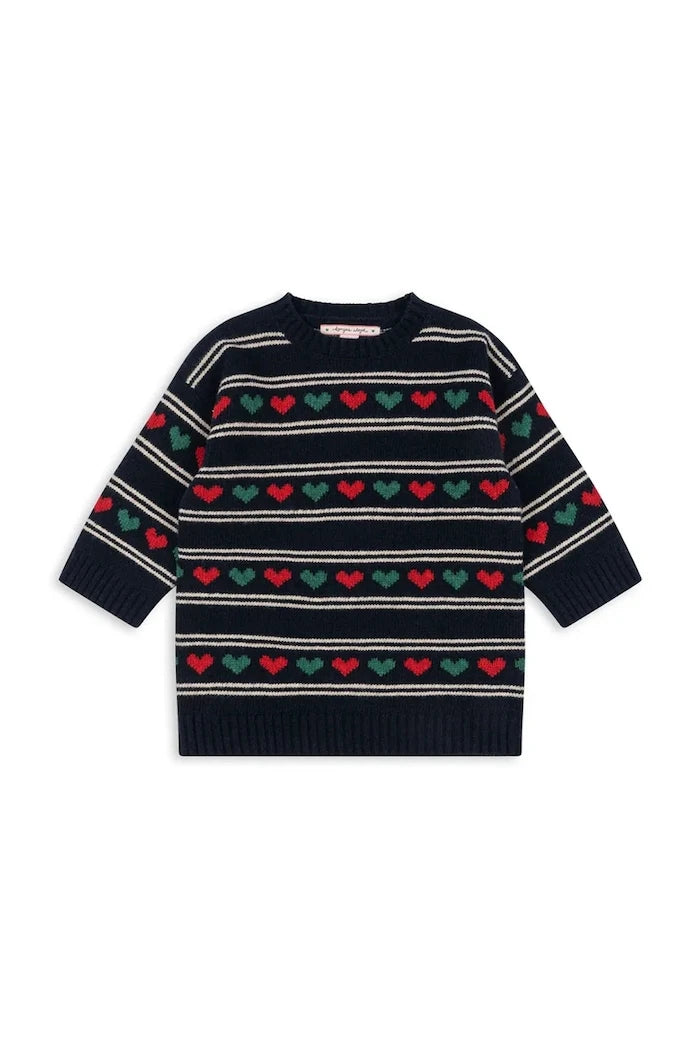 Konges Sløjd BELOU KNIT DRESS Yünlü Çocuk Elbisesi