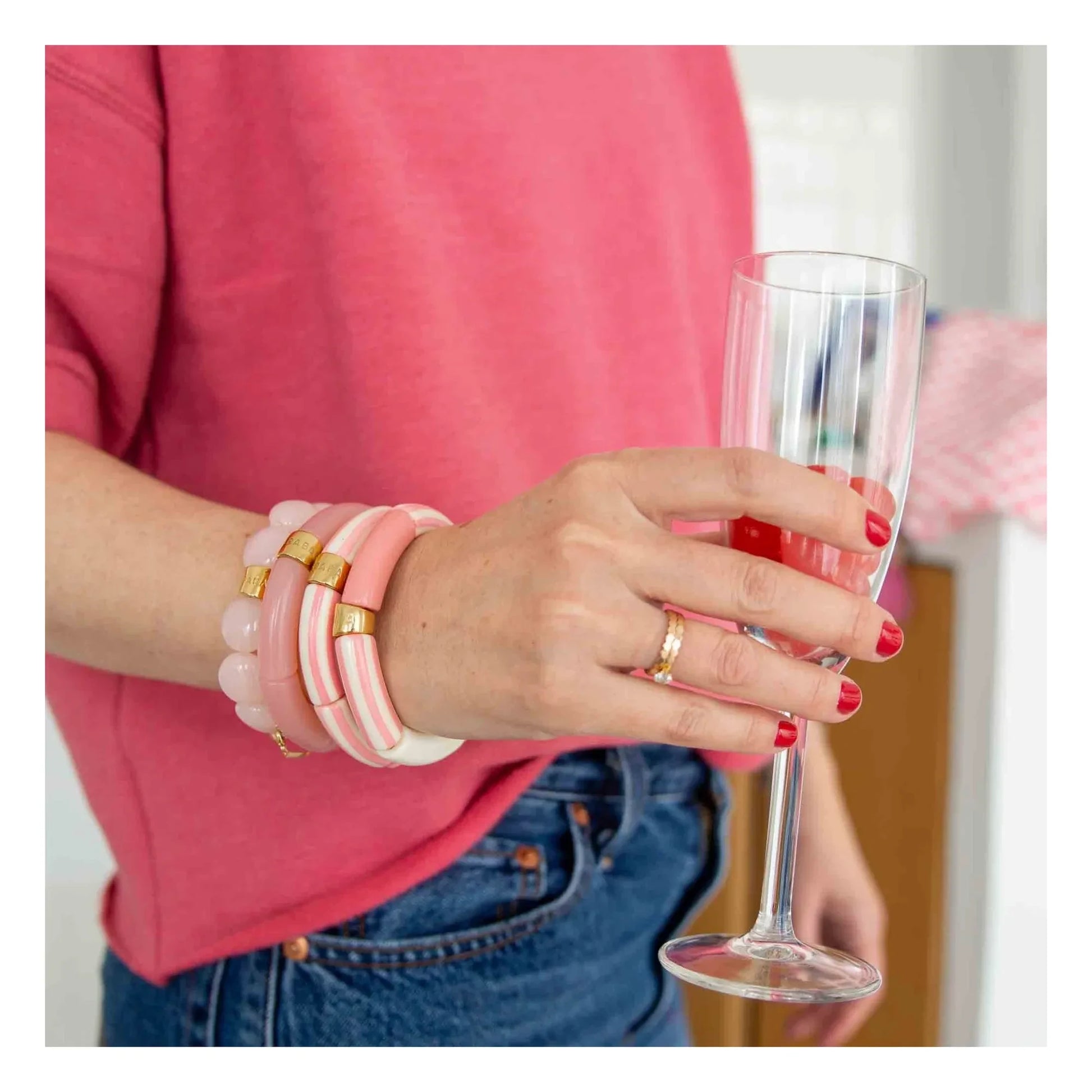 Parabaya - Riviera Rosado 3 bracelet | Pink