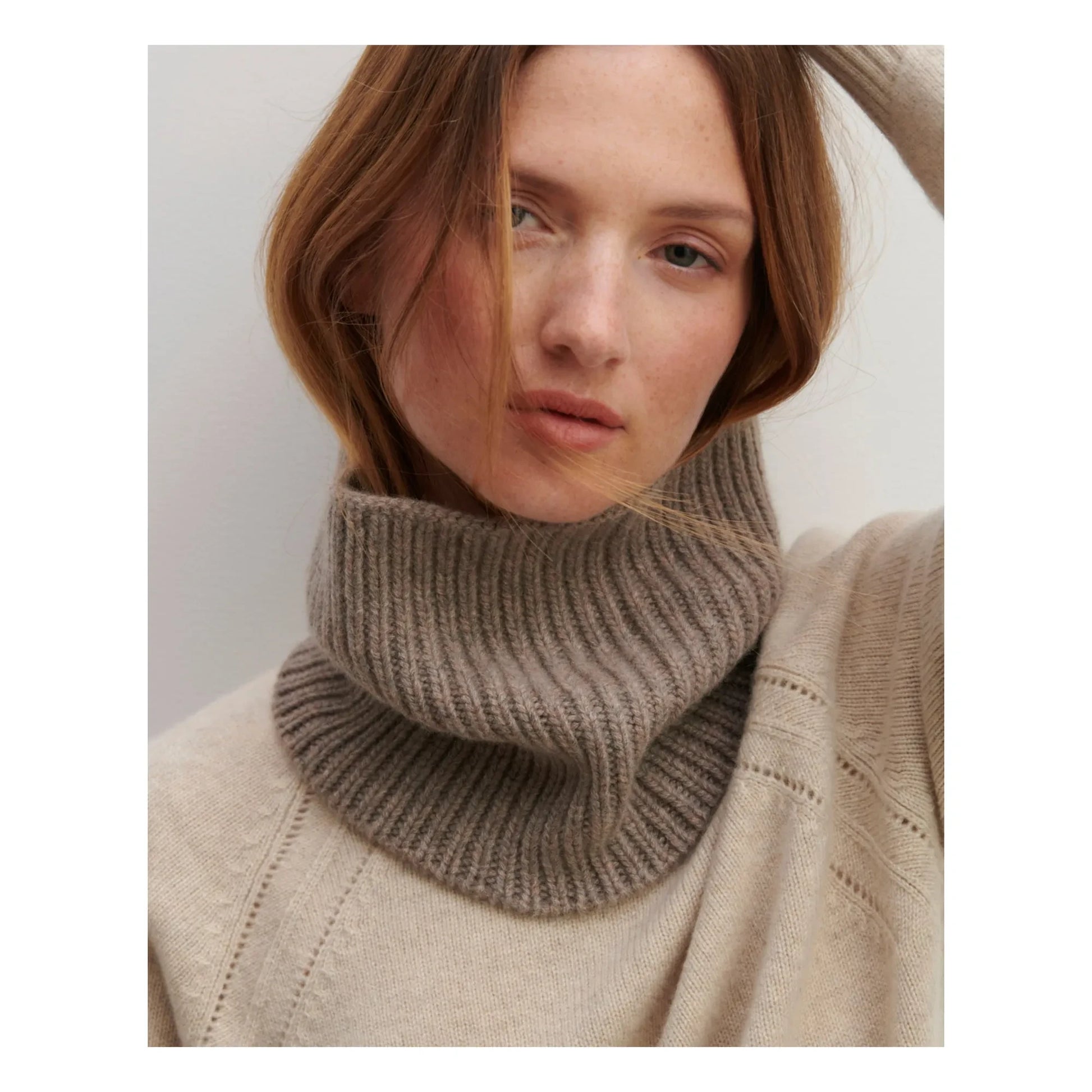Bompard - 12-thread Cashmere Rib Choker | Beige
