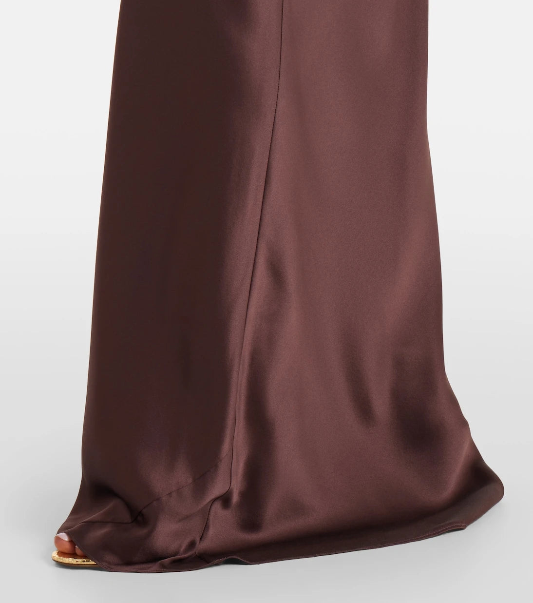 The Sei - Draped asymmetrical silk satin gown
