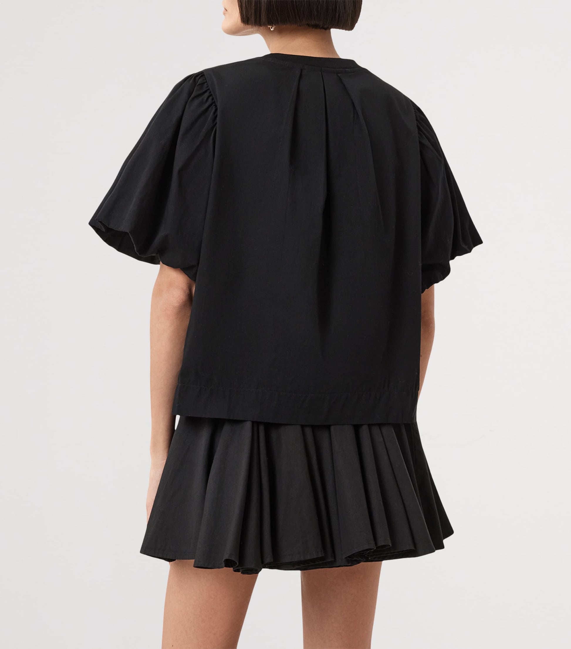 AllSaints Black Organic Cotton Jess T-Shirt