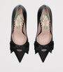 Valentino Garavani Black Leather Bowow Pumps 65