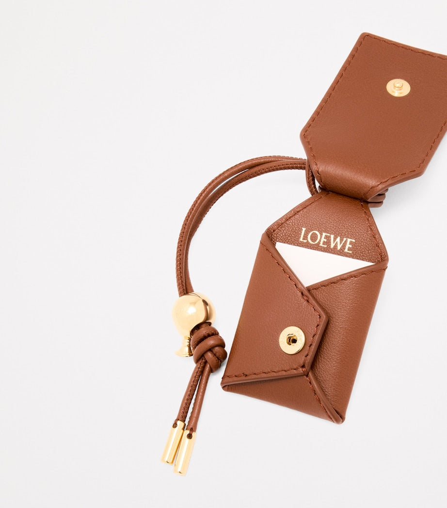 LOEWE Brown Small Leather Featherlight Puzzle Top-Handle Bag