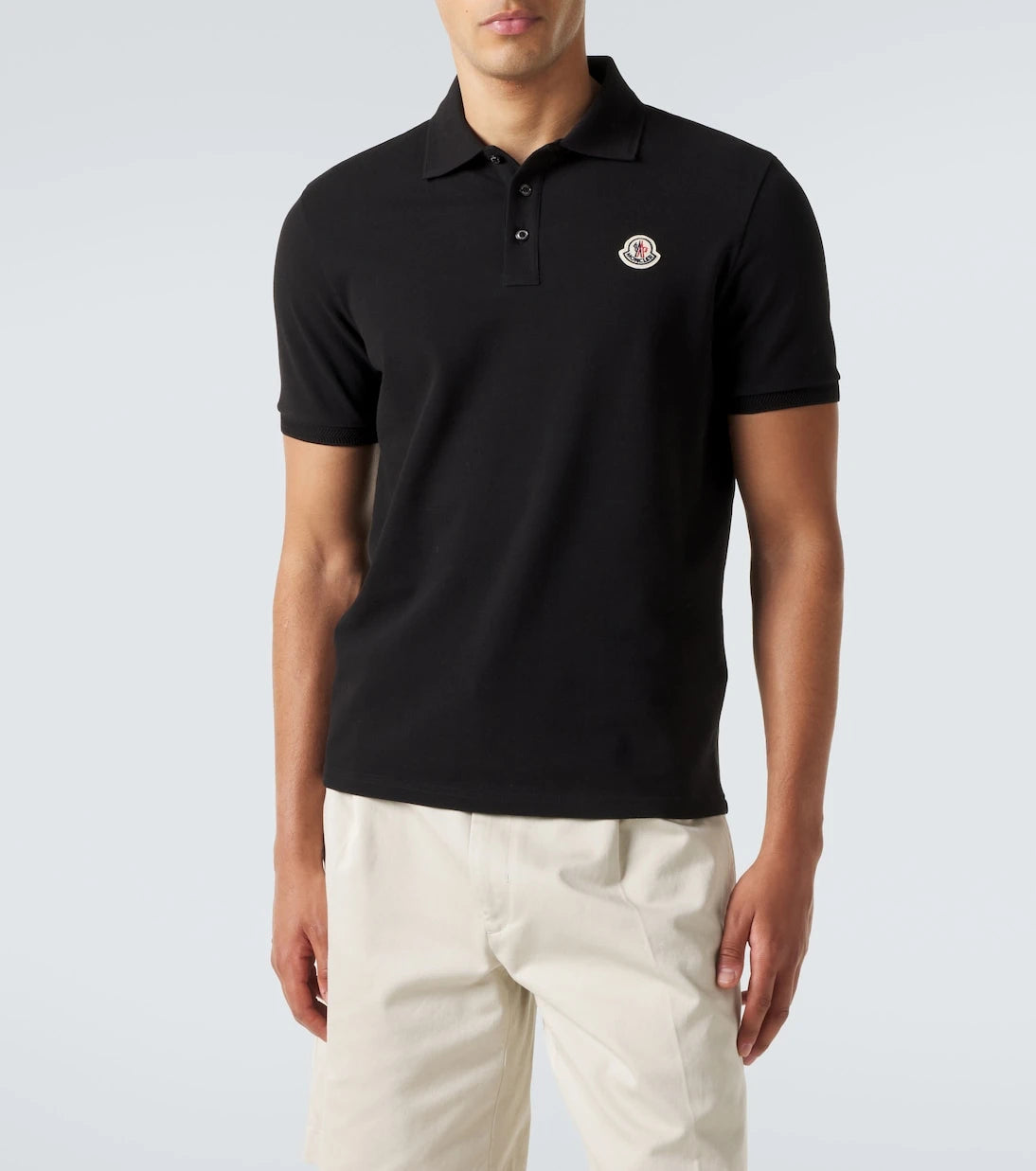 Moncler - Logo cotton piqué polo shirt