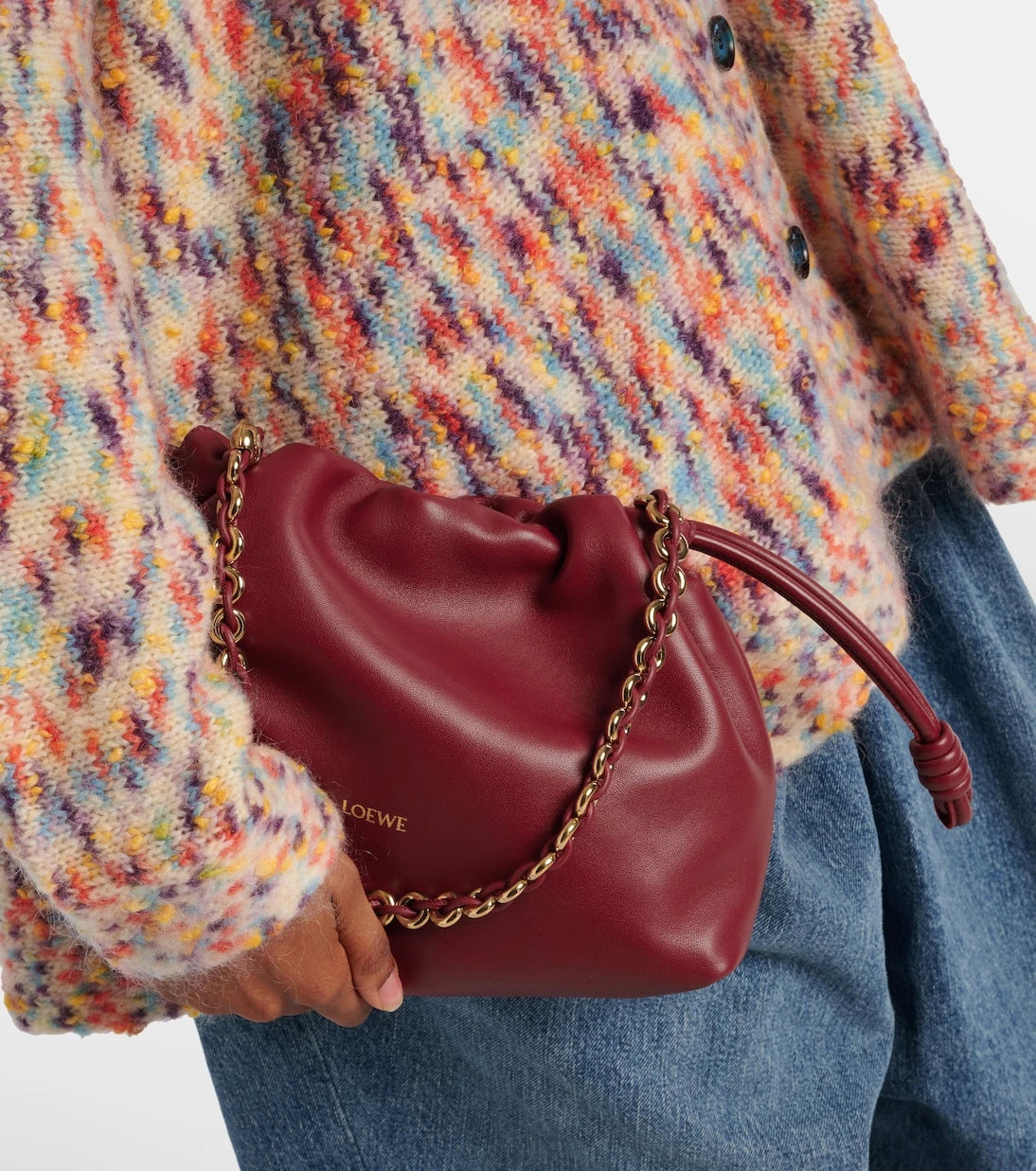 Loewe - Flamenco Medium leather clutch