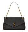 Saint Laurent Black Large Calypso Shoulder Bag