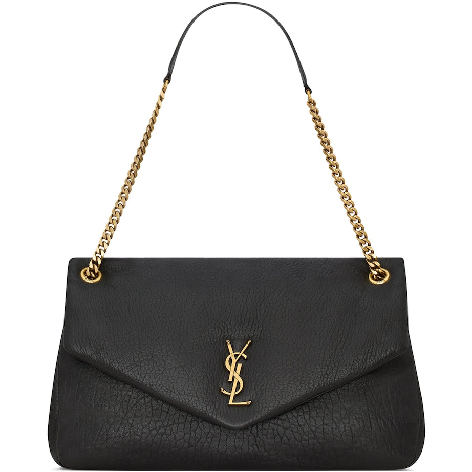 Saint Laurent Black Large Calypso Shoulder Bag