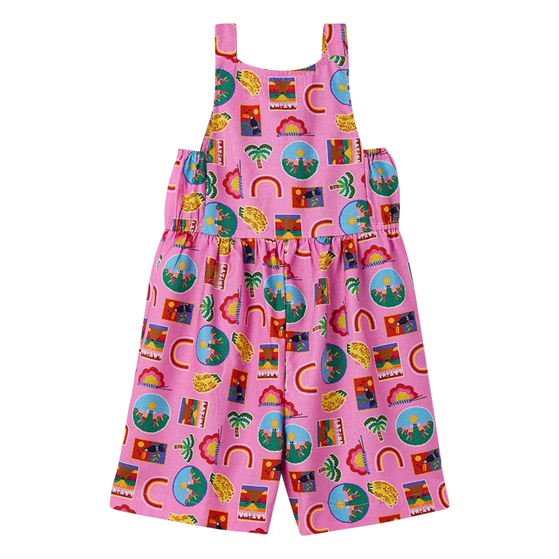Fabula - Rainbow overalls | Pink