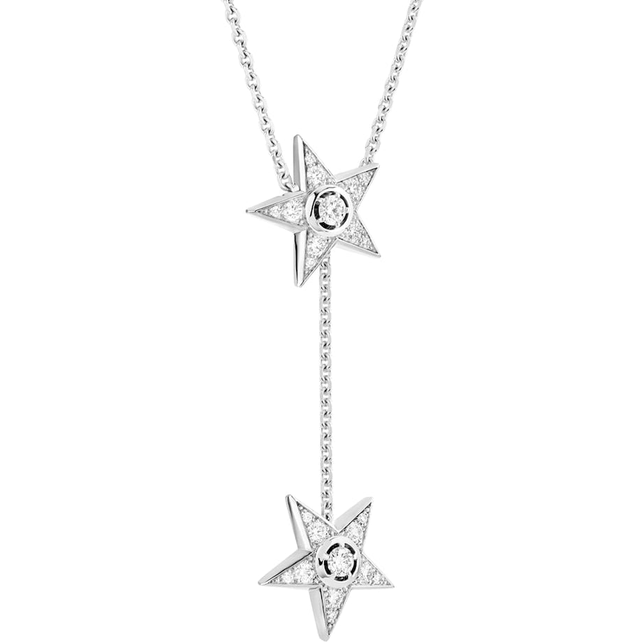 White Gold and Diamond Les Infinis de Comète Long Necklace