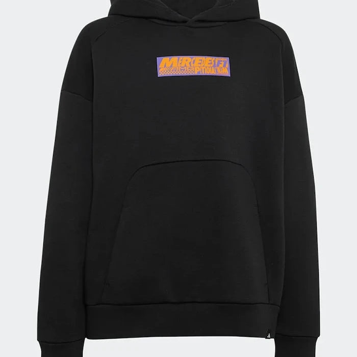 adidas Performance kapüşonlu çocuk pamuklu sweatshirt MERCEDES