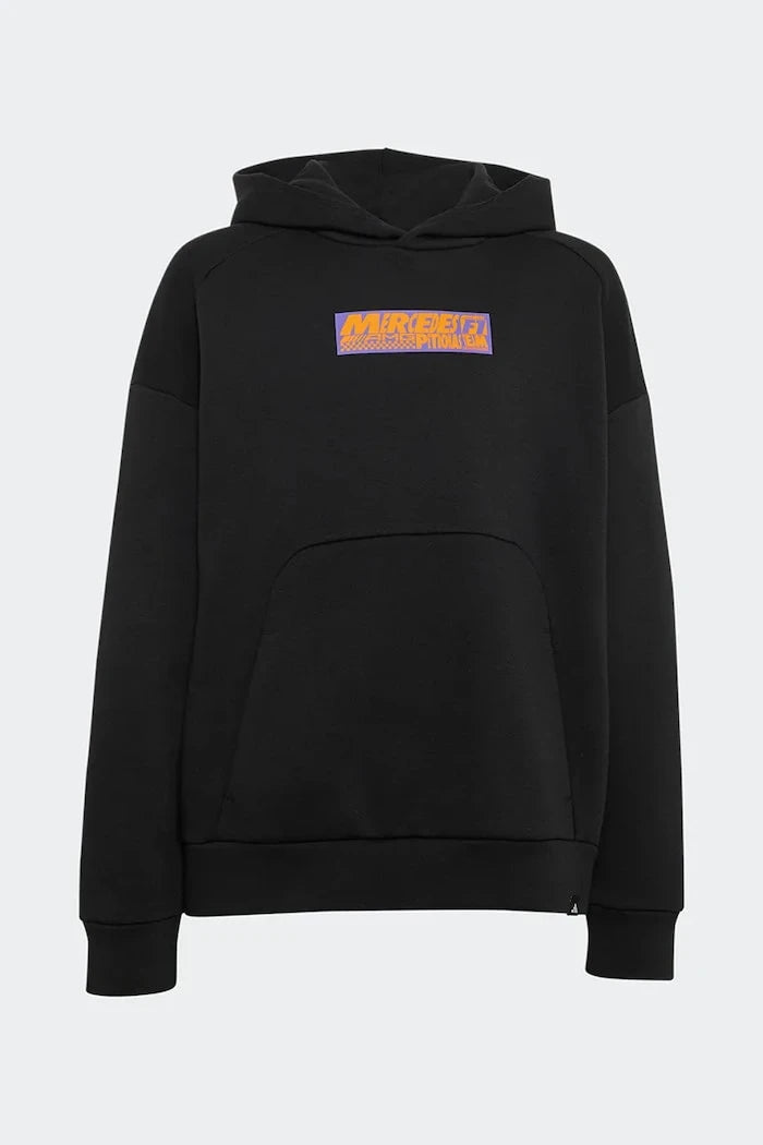 adidas Performance kapüşonlu çocuk pamuklu sweatshirt MERCEDES
