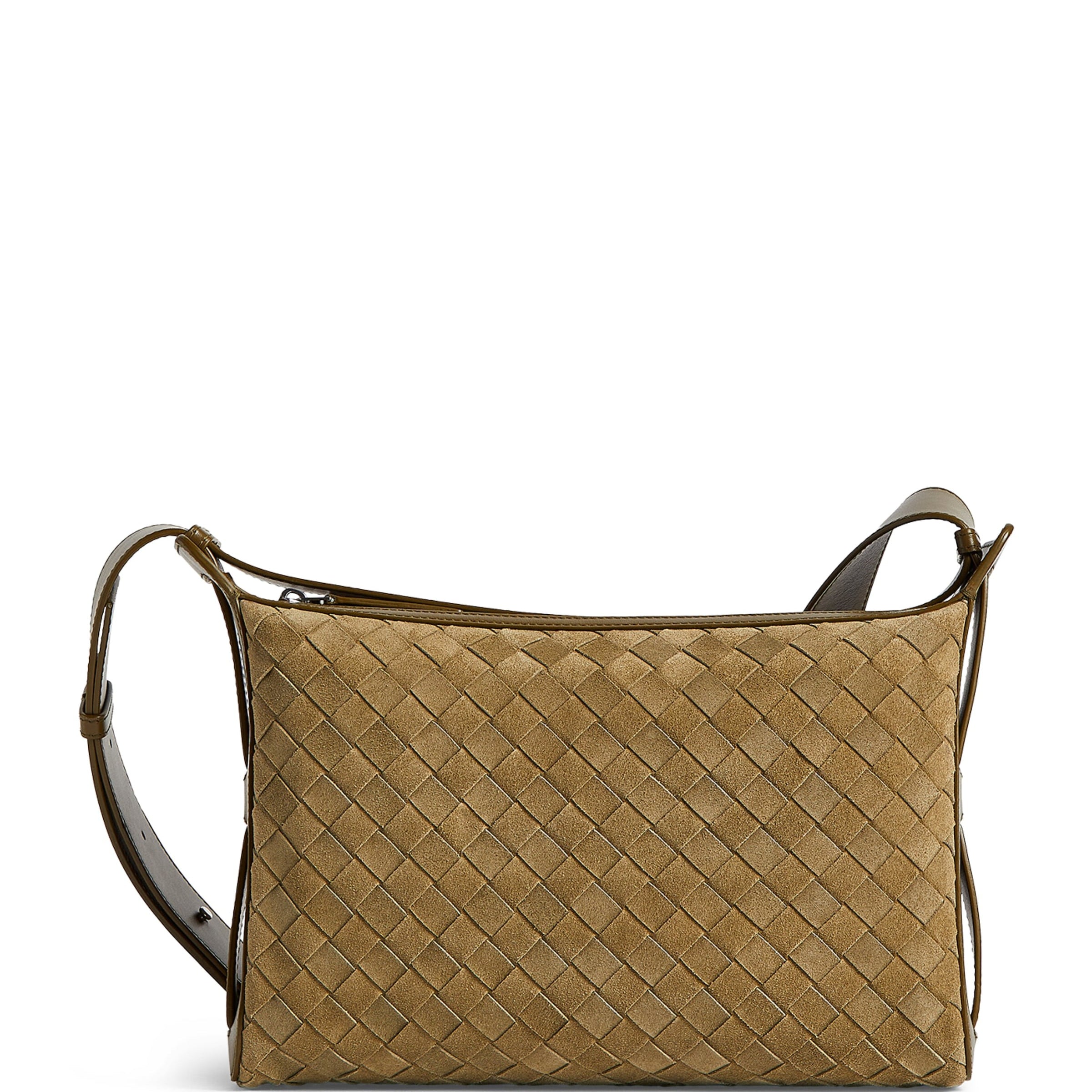 Suede Intrecciato Tribeca Cross-Body Bag