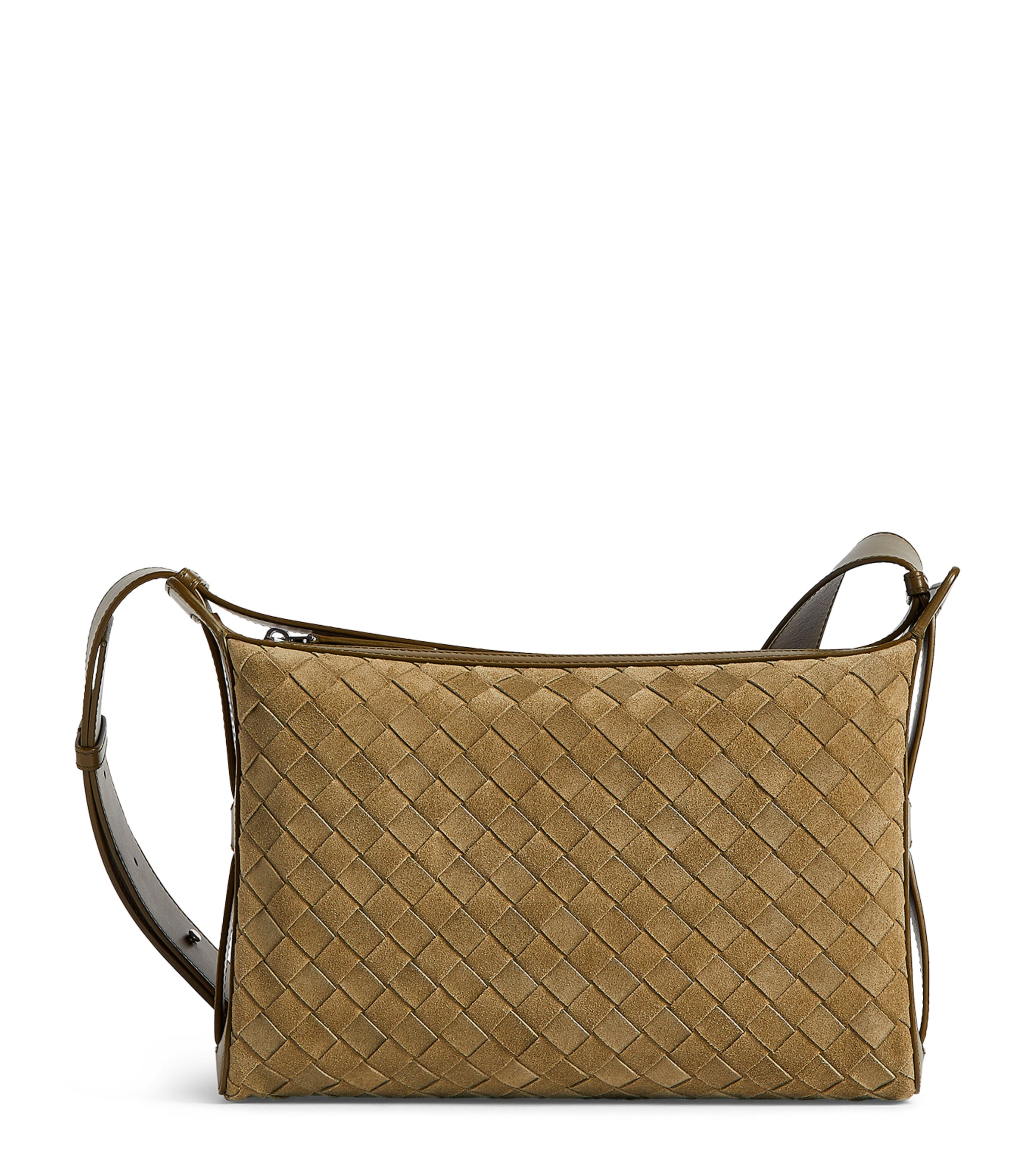 Suede Intrecciato Tribeca Cross-Body Bag