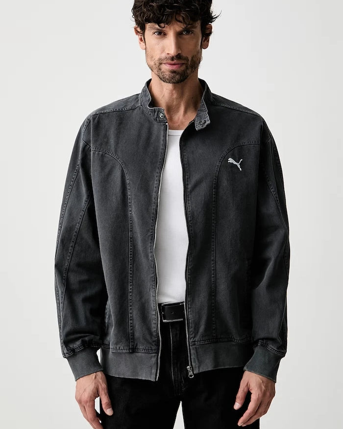 Puma erkek pamuklu denim ceket FUTURE PUMA ARCHIVE