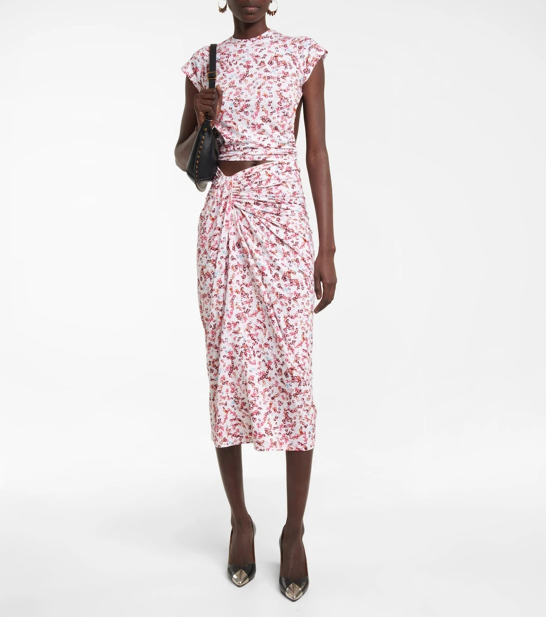 Marant Etoile - Jeldia printed jersey midi skirt