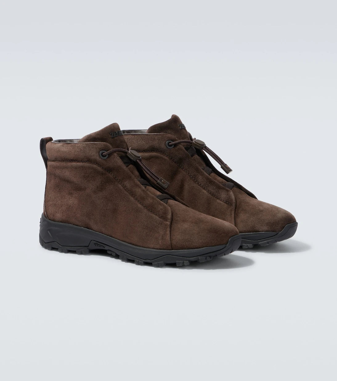Zegna - Triple Stitch suede high-top sneakers