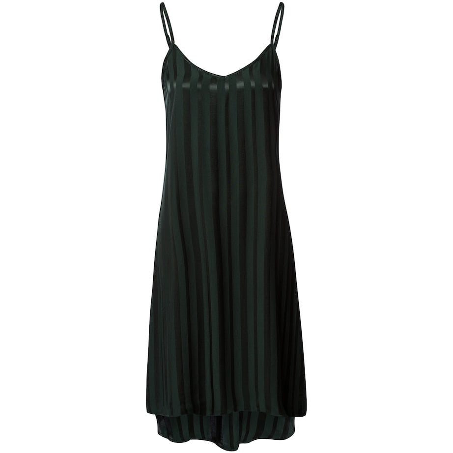 Green Stripe Indra Mini Slip Dress