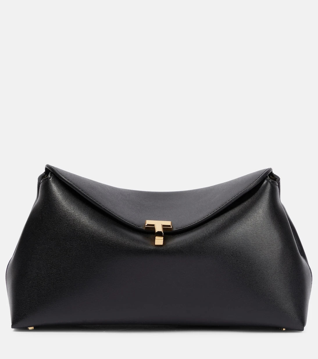 Toteme - T-Lock Small leather clutch