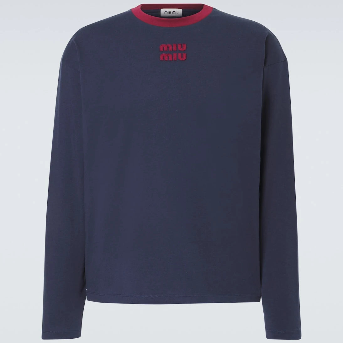 Miu Miu - Logo cotton jersey T-shirt