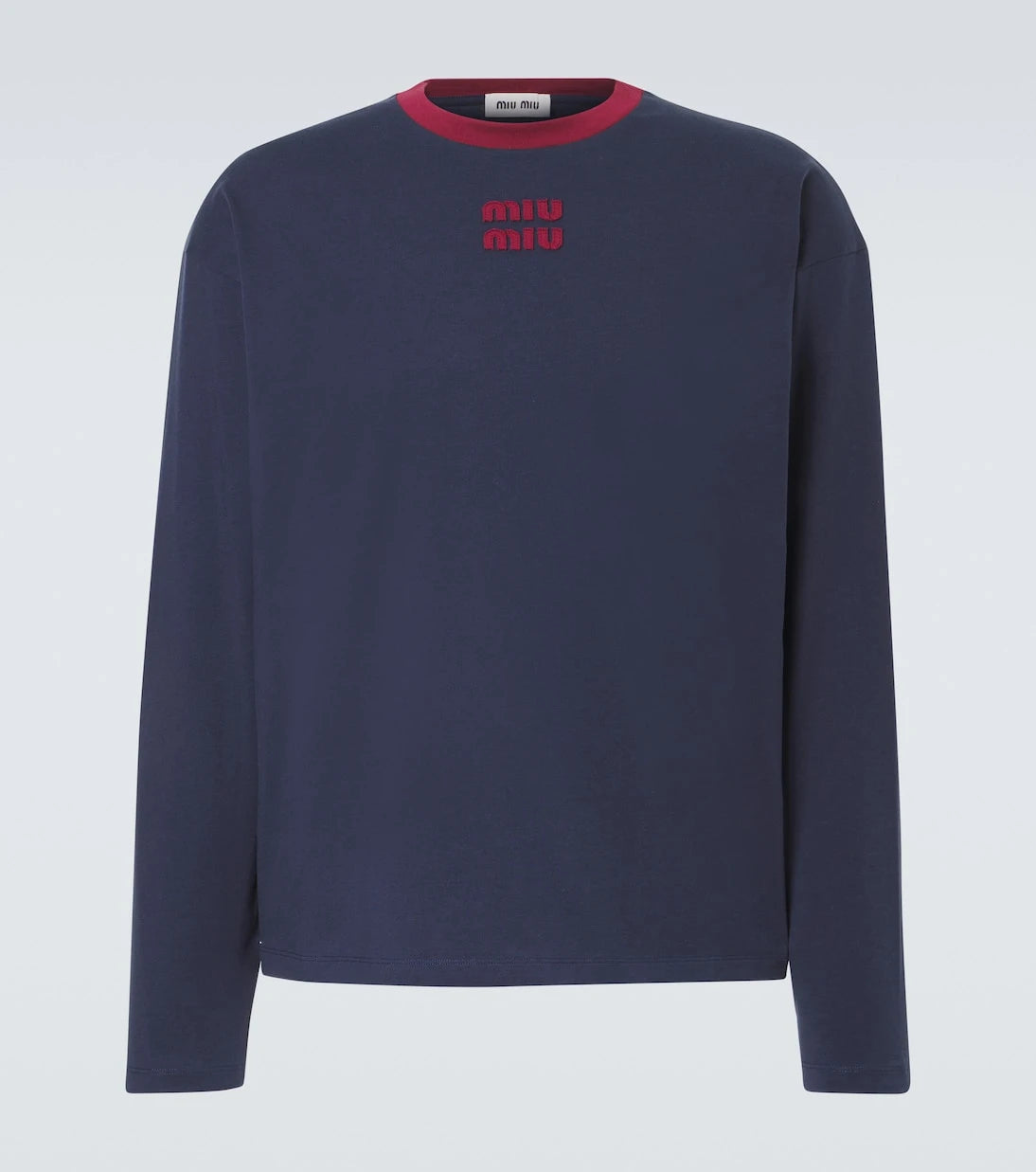 Miu Miu - Logo cotton jersey T-shirt