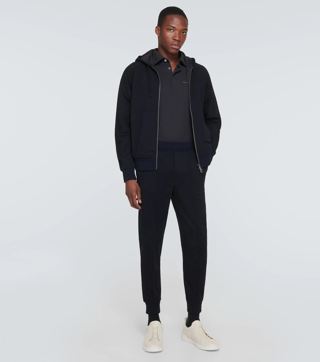 Zegna - Cotton piqué polo shirt