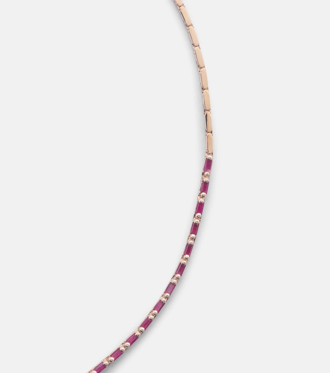 Suzanne Kalan - 18kt rose gold necklace with rubies