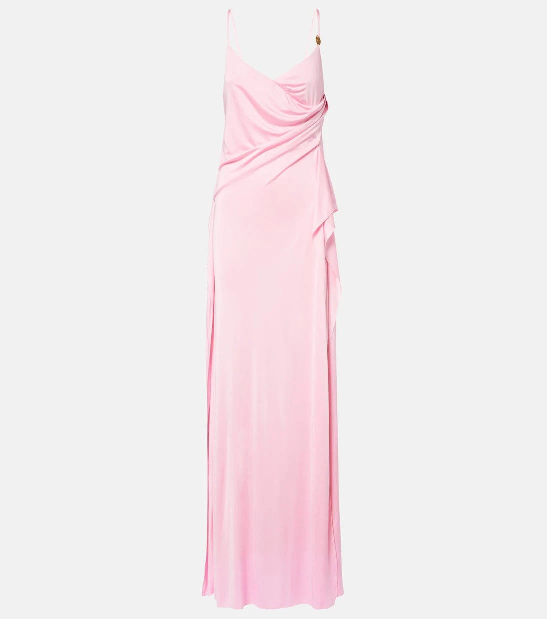 Versace - Medusa gathered jersey gown