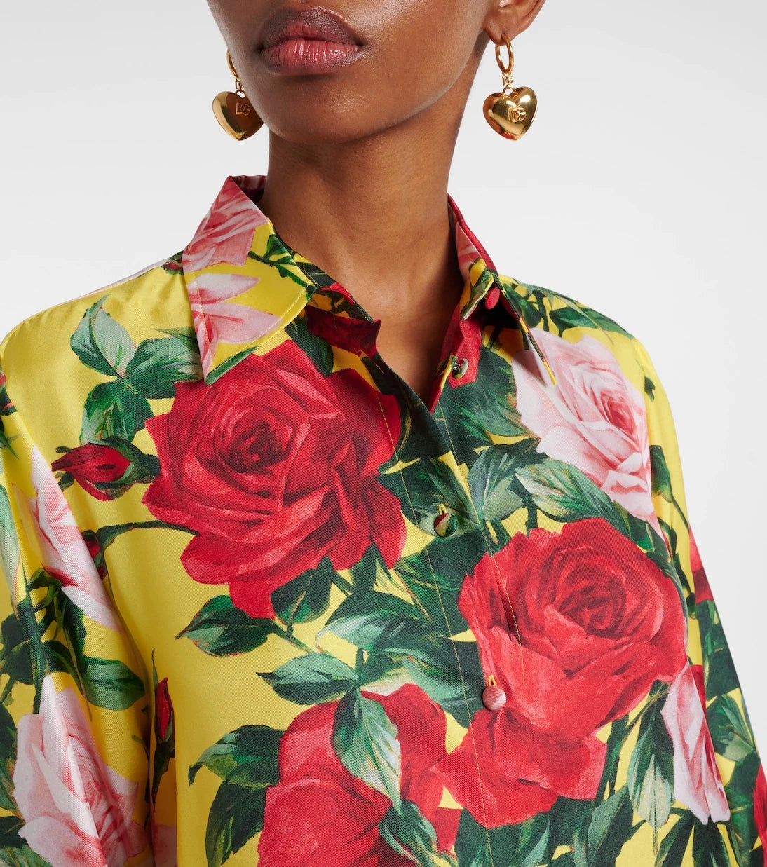 Dolce&Gabbana - Floral silk shirt dress