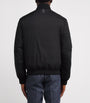 Canali Black Down Bomber Jacket