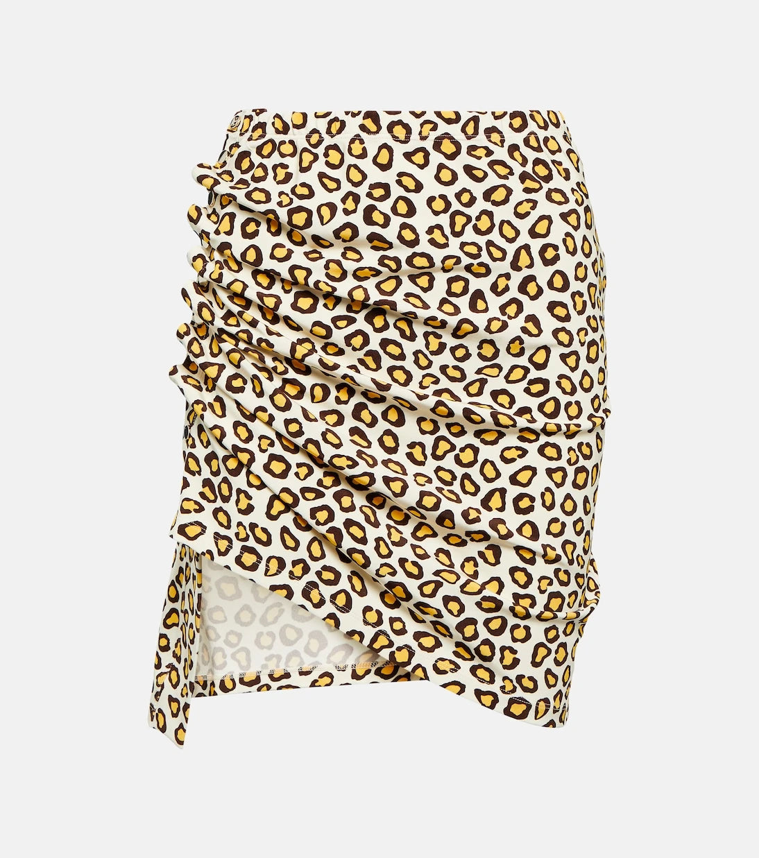 Rabanne - Leopard-print jersey miniskirt