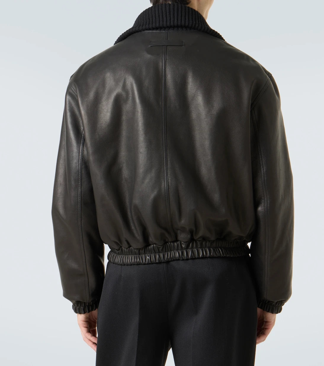 Zegna - Leather bomber jacket