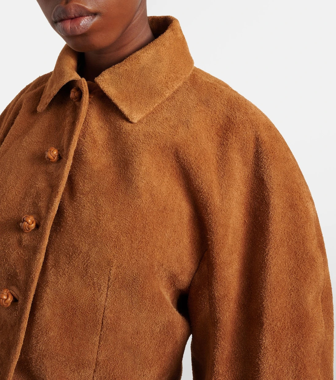 Róhe - Cropped suede jacket