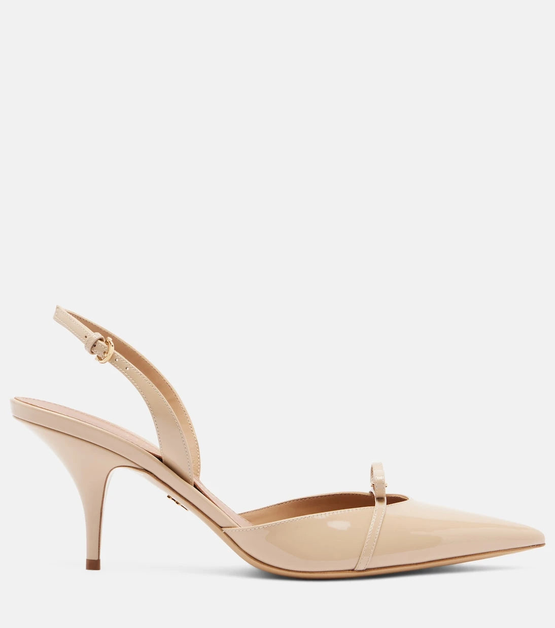 Ferragamo - Bow-detail patent leather slingback pumps
