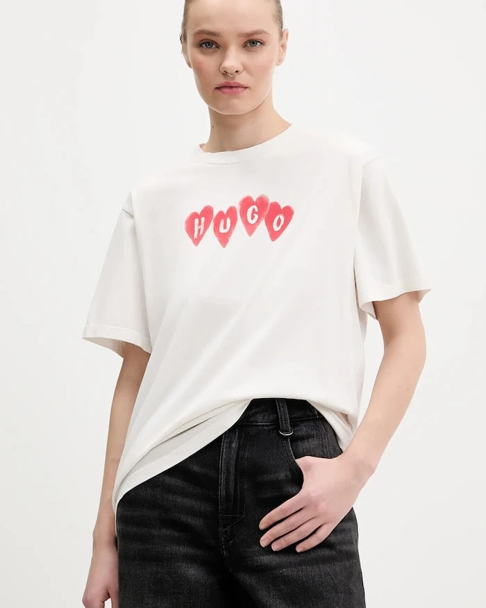 Pamuklu Tişört HUGO Vintage Tee_22