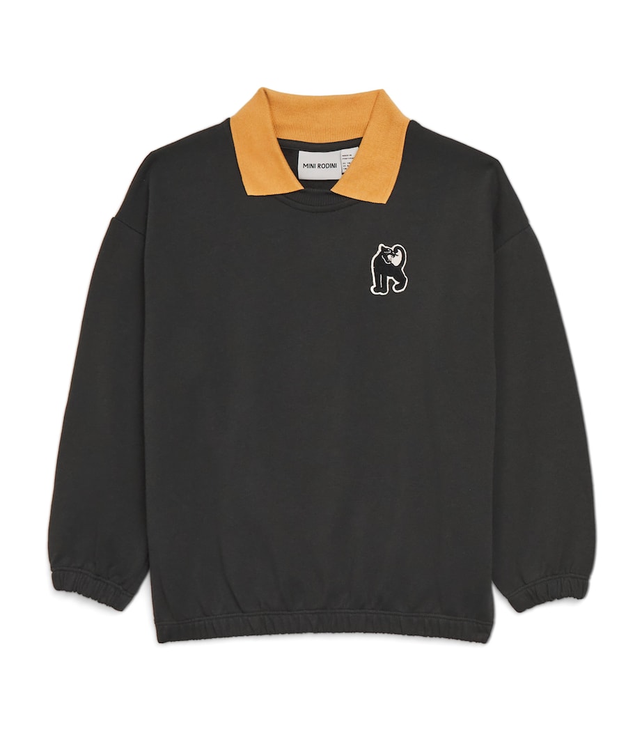 Mini Rodini Organic Cotton Panther Patch Sweatshirt (3-9 Years)
