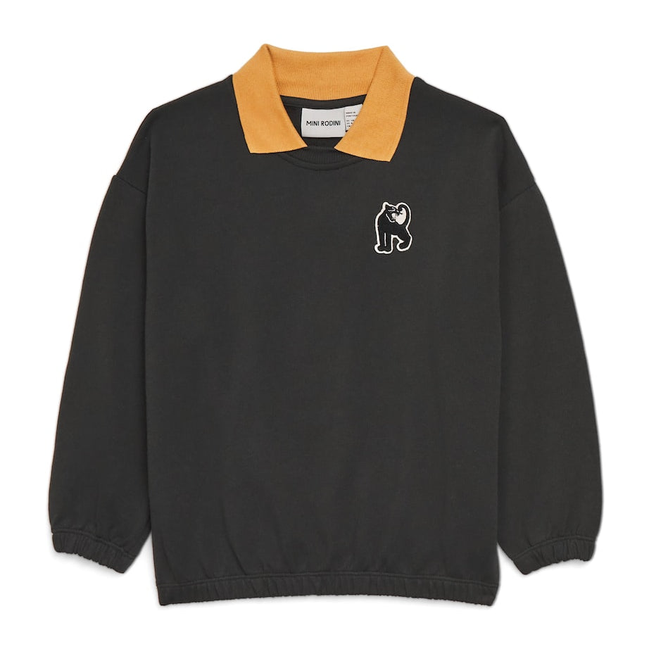 Mini Rodini Organic Cotton Panther Patch Sweatshirt (3-9 Years)