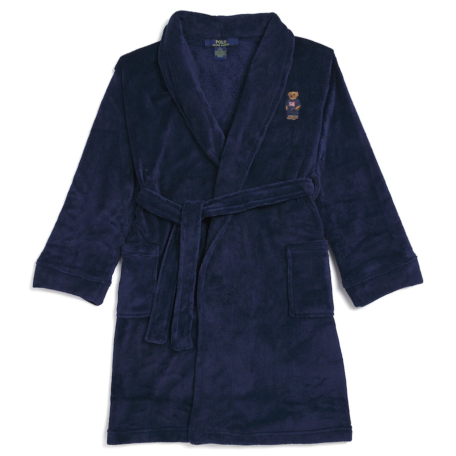 Ralph Lauren Kids Embroidered Polo Bear Robe (6-14 Years)
