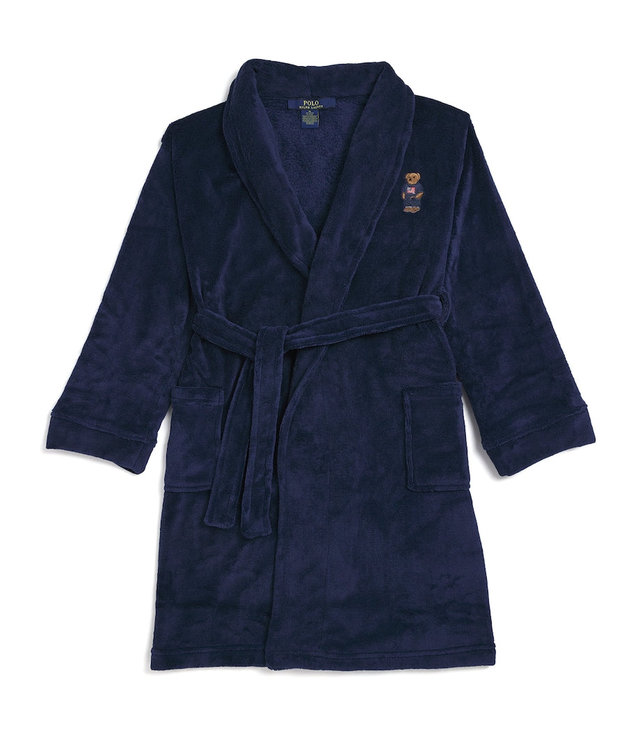 Ralph Lauren Kids Embroidered Polo Bear Robe (6-14 Years)