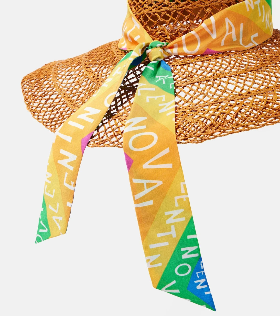 Valentino - Valentino Chevron 24 straw sun hat