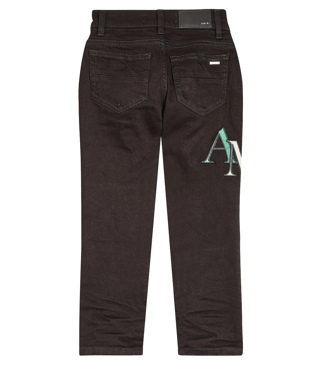 Amiri Kids - Distressed logo skinny jeans