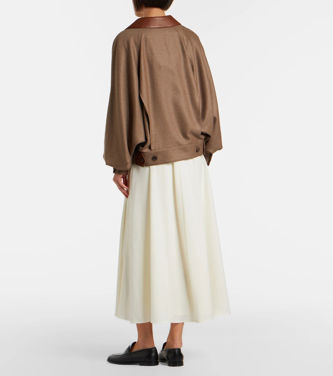 Ralph Lauren Collection - Kenzie wool-blend midi skirt
