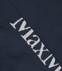 Max Mara Blue Logo Leggings
