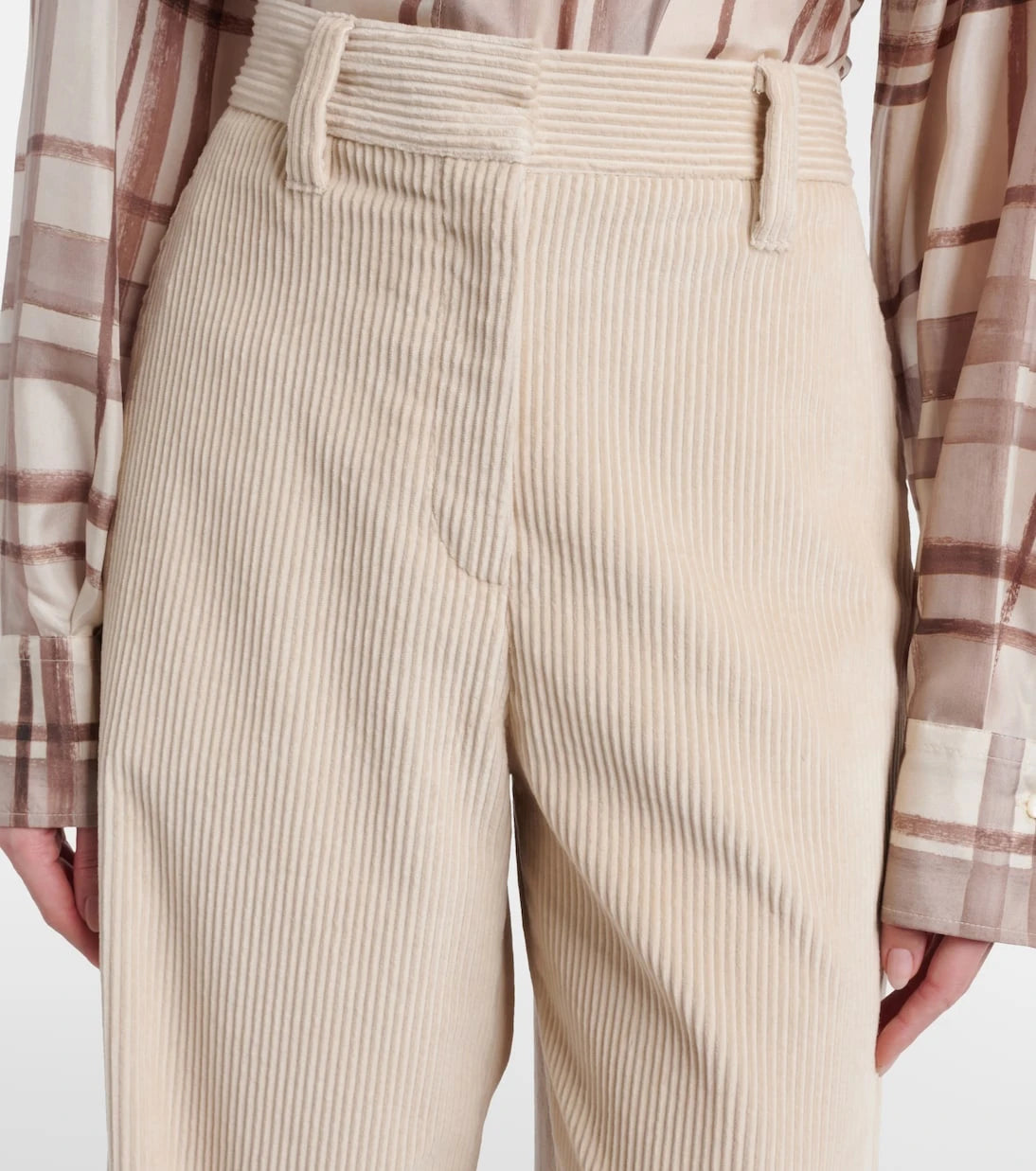 Brunello Cucinelli - Cotton corduroy wide-leg pants