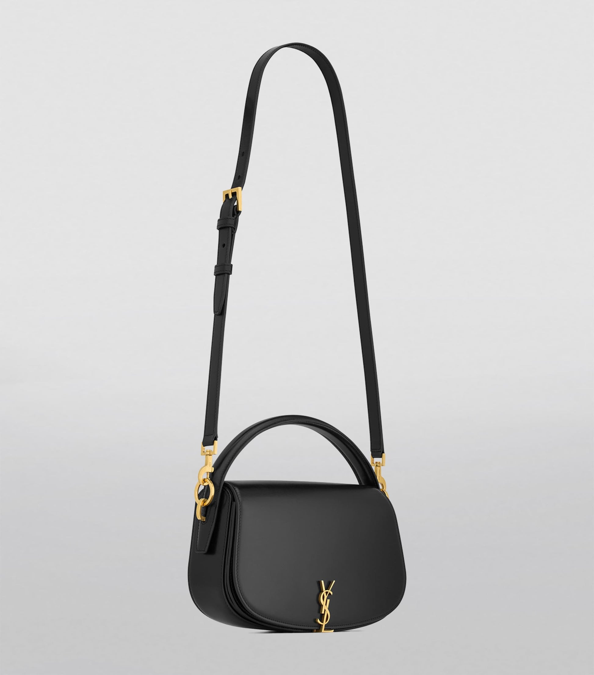 Saint Laurent Black Calfskin New Voltaire Crossbody Bag